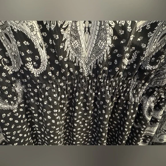 Speed Control Black and White Paisley Kaftan Dress size 2x - Picture 3 of 4